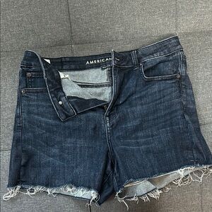 American Eagle Outfitters Dark Blue Denim Shorts